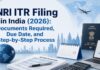 NRI ITR Filing in India guide with documents required and step-by-step process
