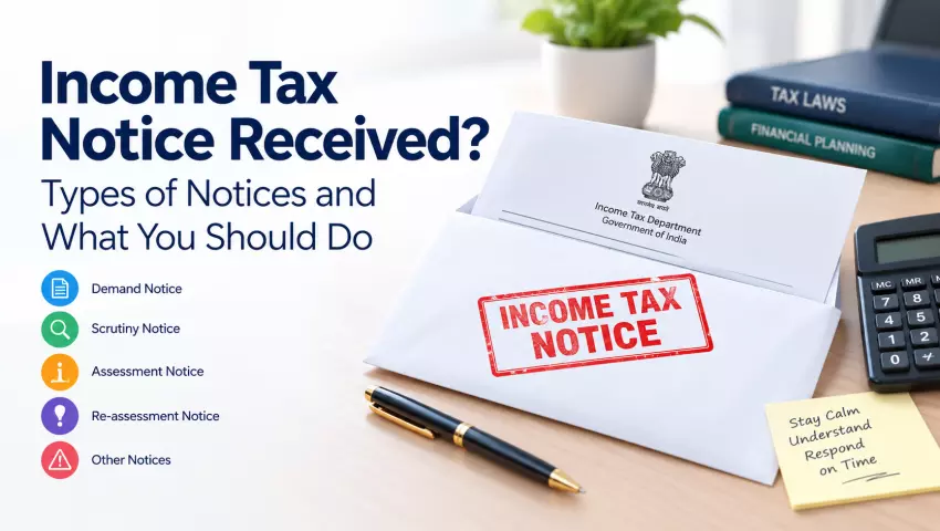Income Tax Notice Received? Types of Notices and What You Should Do ...